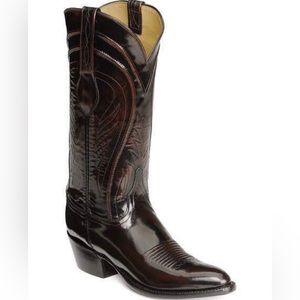 Lucchese Boots Seville Black Cherry size 13 brand new in box